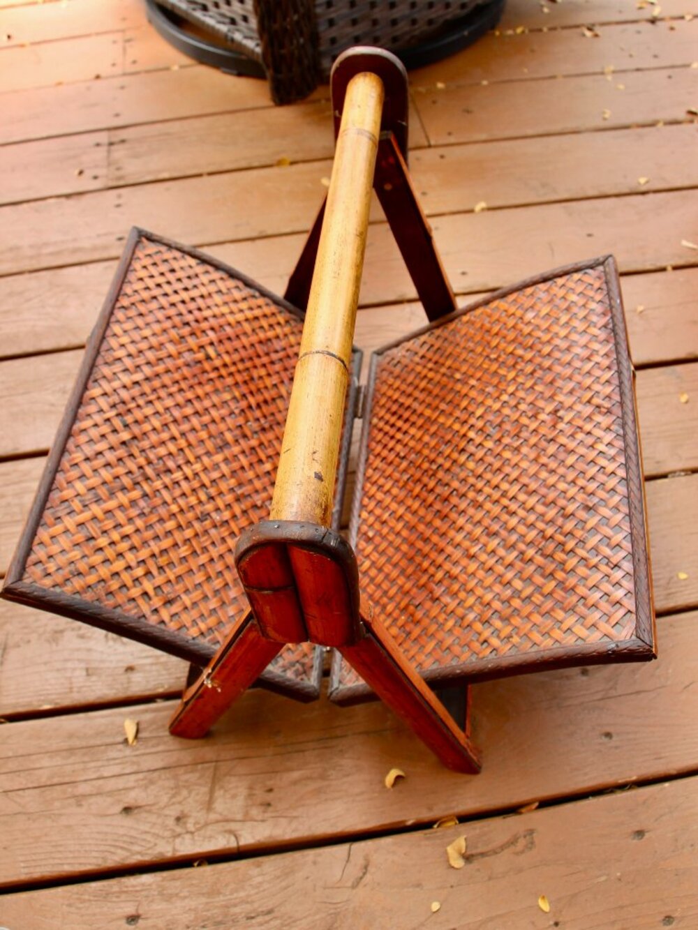 Vintage bamboo/cane Magazine rack